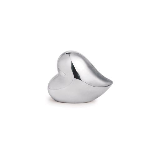 CORACAO PRATA EM CERAMICA 8.5X4X10CM