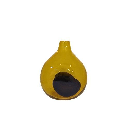 VASO MURANO VIDRO DROP AMBAR 23X19X15CM