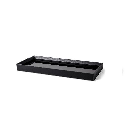 BANDEJA EM MDF COM VIDRO 3x38x18.5 CM