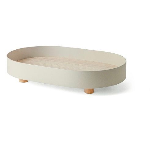 BANDEJA EM MADEIRA COM METAL 5x25.5x40 CM