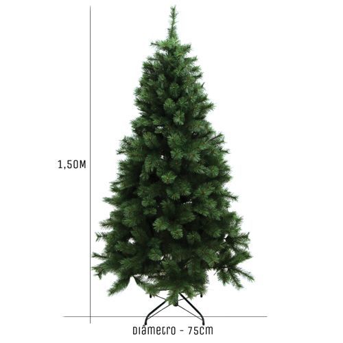 ARVORE DE NATAL DINAMARCA 400 GALHOS 1.50M