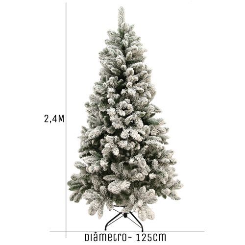 ARVORE DE NATAL FLOCOS 1478 GALHOS 2.4M