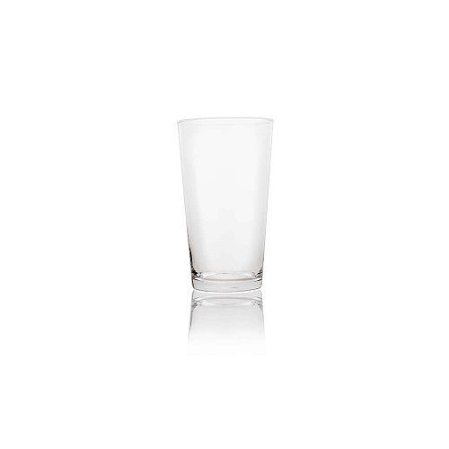VASO DE VIDRO LISO  PEQ.CONE     23X13X13CM