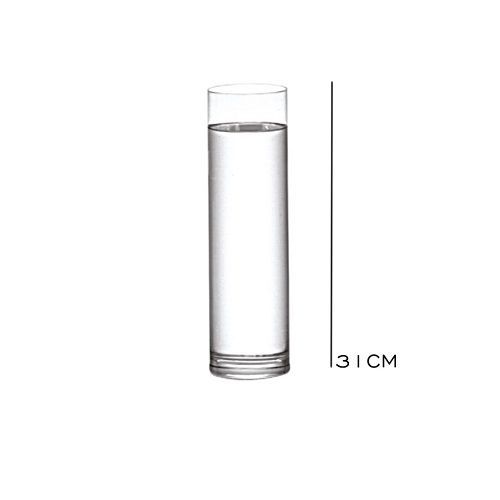 VASO TRANSPARENTE 31X9X9CM