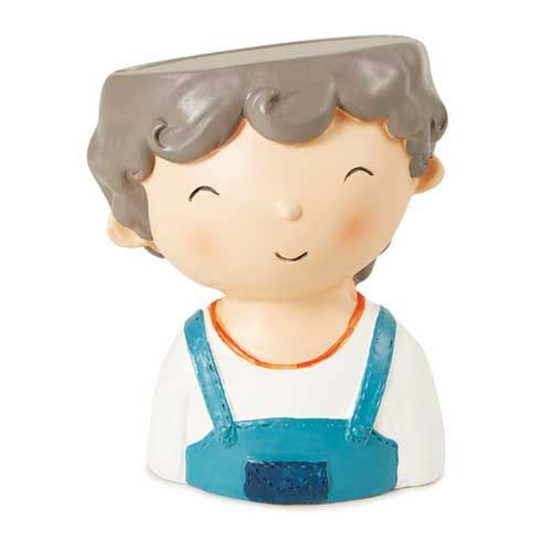 VASO MENINO DE POLIRESINA 8.5X7.5X10CM