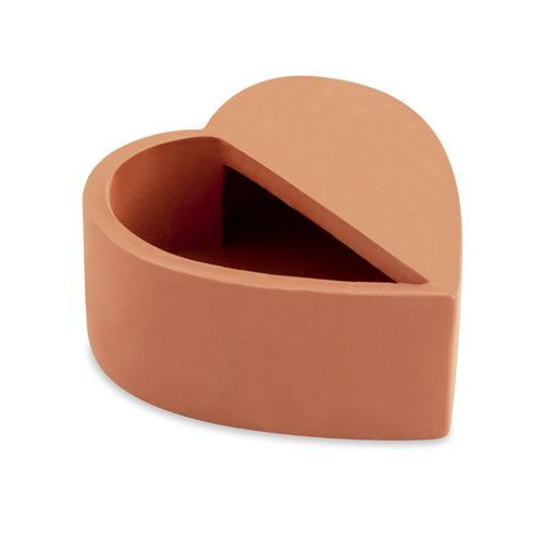 CACHEPOT CORACAO TERRACOTA CIMENTO