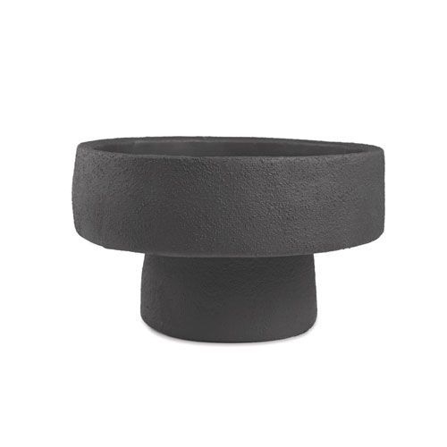 CACHEPOT ESCURO EM CIMENTO 18CM X 31CM