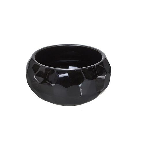 CENTRO DE MESA DIAMANTE PRETO 19CM