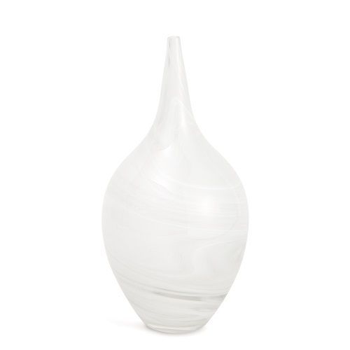 VASO EM VIDRO OFF WHITE 37.5X18.5X18.5CM