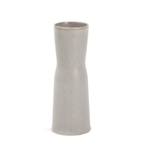VASO EM CERAMICA CINZA 46X13X13CM