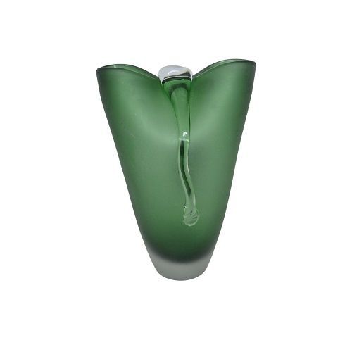 VASO MURANO VIDRO BOW VERDE 25CM