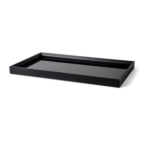 BANDEJA EM MDF COM VIDRO 3x45x27CM