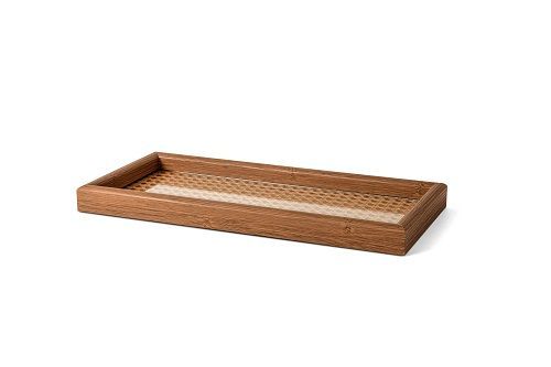 BANDEJA EM MDF COM RATTAN 3x38x18.5CM