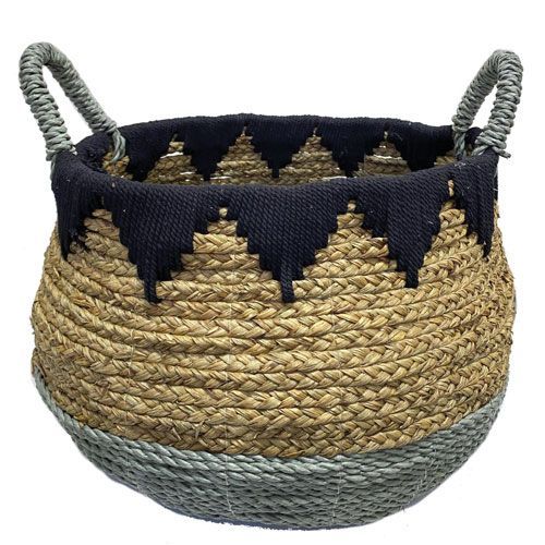 CESTO EM FIBRA NATURAL G