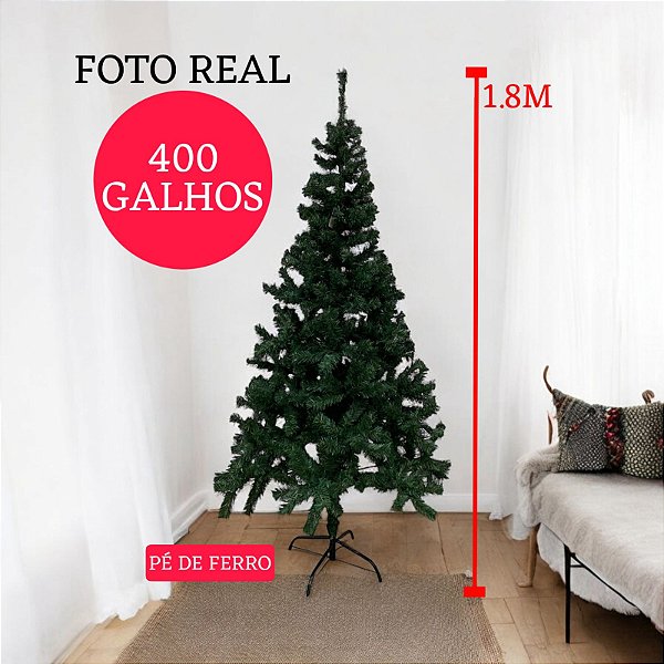 ARVORE NATAL 400 GALHOS 1.8M
