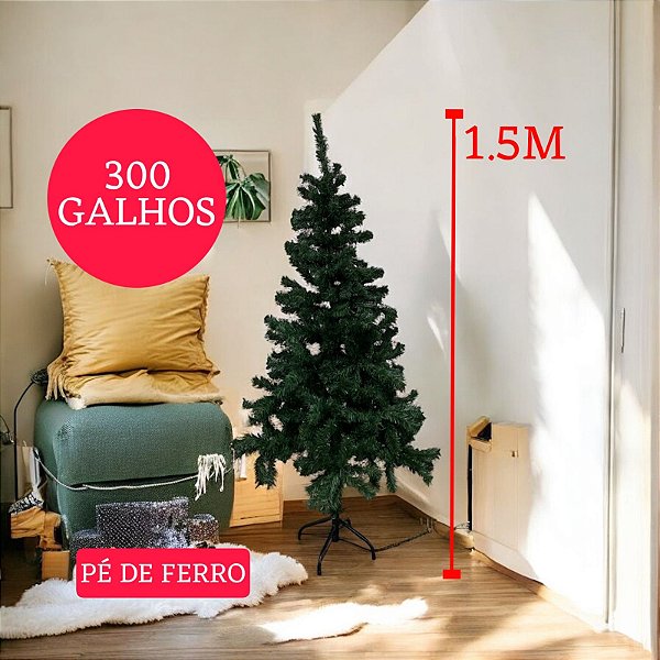 ARVORE NATAL 300 GALHOS 15M