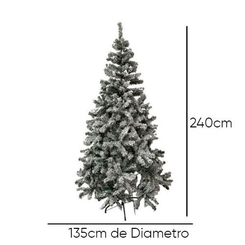 ARVORE NATAL NEVADA POLO NORTE 240CM