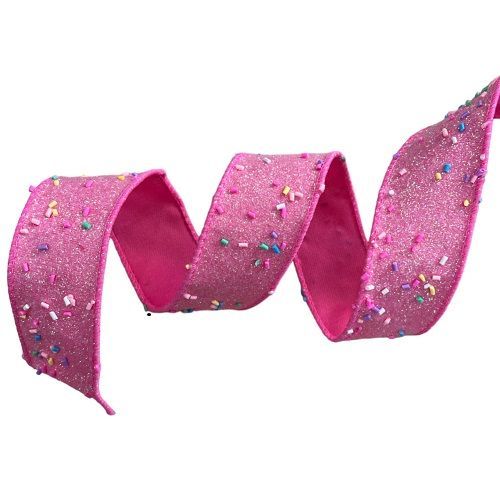 FITA CONFEITOS ROSA 4.50M x 3.8CM