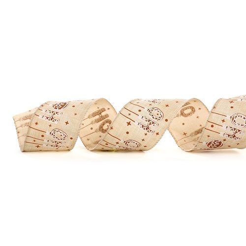 FITA ARAMADA C/FELIZ NATAL CRU/BCO 6.3X914CM