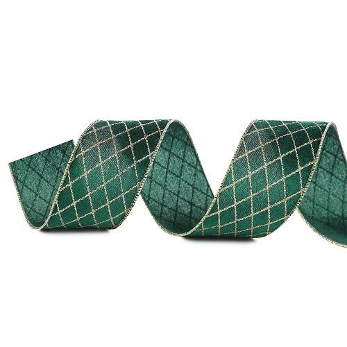 FITA VELUDO LOSANGO VRD/OUR 6.3CM X 4.57M