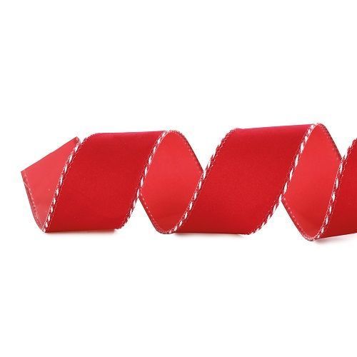 FITA ARAMADA BORDAS LISTRADAS VRM/BCO 6.3X914CM