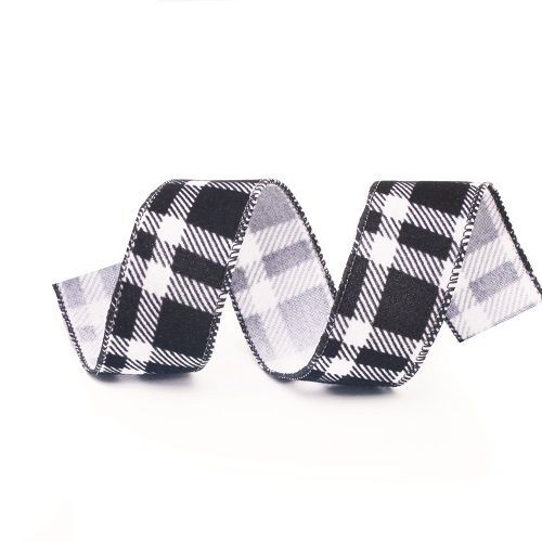 FITA DE NATAL XADREZ PTO/BCO 3.8CMX914CM