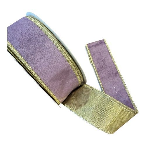 FITA NATALINA ARAM 3.8CM X 9.14M VELUDO DPL.FACE (ROXO/DOU)