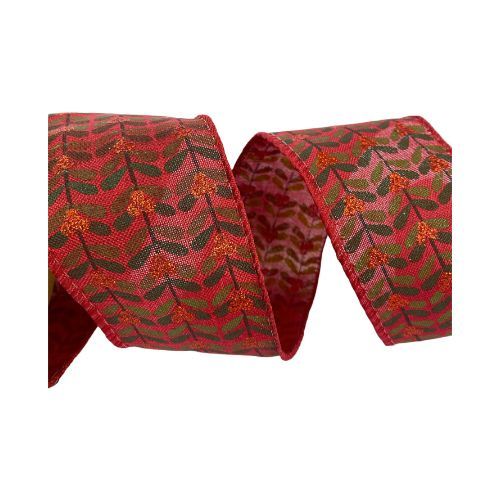 FITA NATALINA VERMELHA 9.14M X 6.3CM