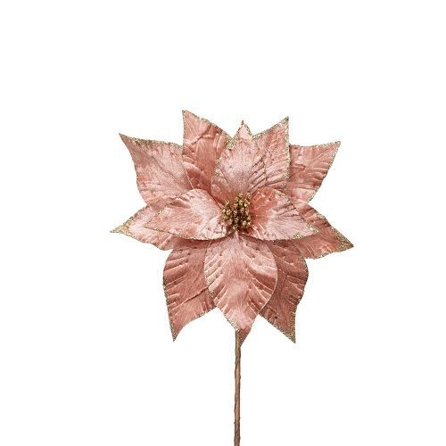 POINSETTIA VELUDO ROSE 29X36CM