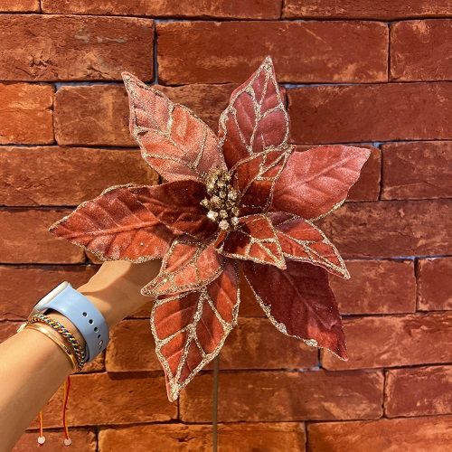 POINSETIA VELUDO ROSE 30CM