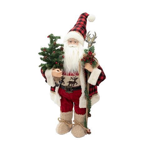 PAPAI NOEL CAJADO ALCE 45CM