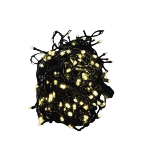 300 LEDS WARM FIXO FIO VTOMADA MACHO/FEMEA