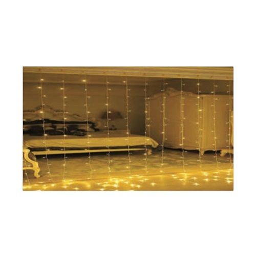 CORTINA 300 LEDS WARM COM 8 FUNCOES 127V