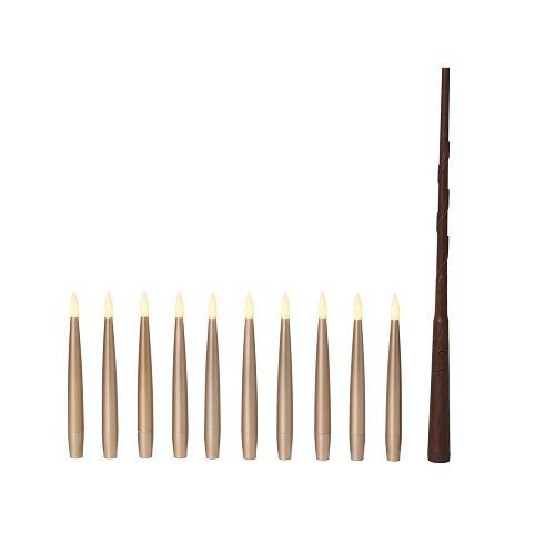 VELA ELETRONICA FLUTUANTE HARRY POTTER OURO 15CM 1AAA