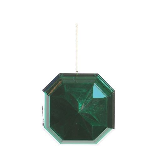 ENFEITE PENDENTE JOIA VERDE 10CM