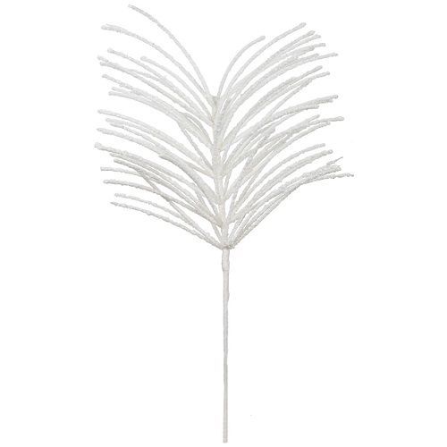 HASTE NATALINA C/ GLITTER BRANCO 64CM