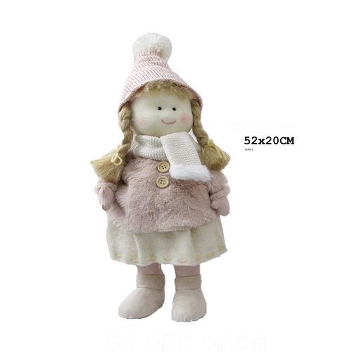 BONECA MENINA RS/BC SNOW 52X20CM
