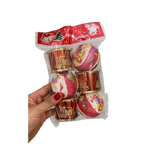 SAQUINHO COM TAMBOR E BOLAS X6 6CM