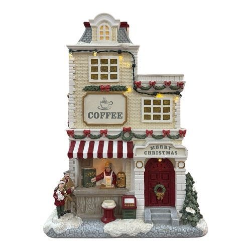 CENARIO CASA NATALINA MUSICAL COM LUZ 28.5CM