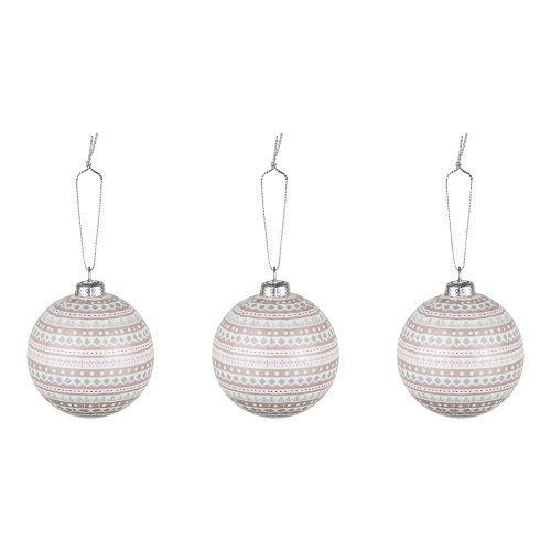 BOLA DE NATAL CAPUCCINO  C/3 8CM