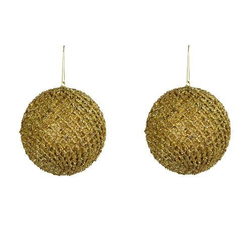 BOLA NATALINA DECORADA C/2 DIAM.12CM
