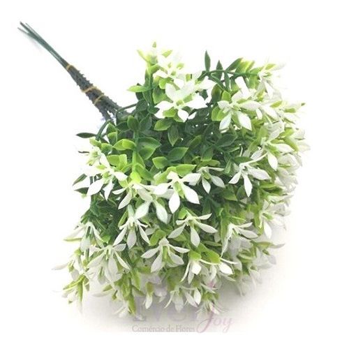 PICK MINI FLORZINHA BRANCA 24CM