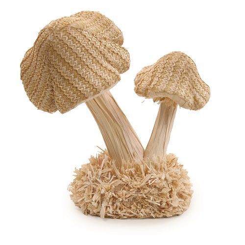 COGUMELO DECORATIVO PALHA 20CM