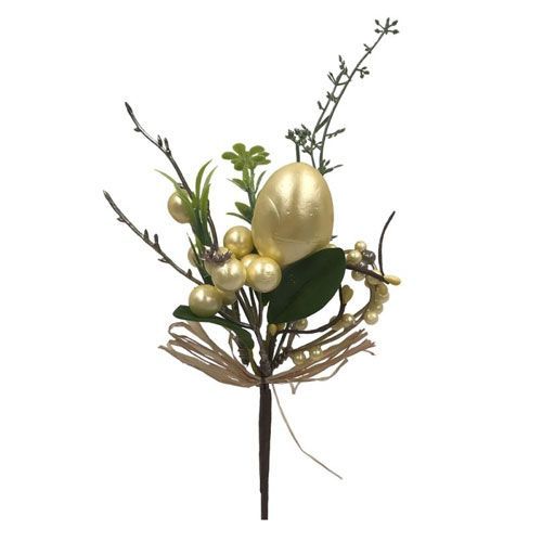 PICK BERRY PASCOA METALIZADO (AMARELO) 25CM