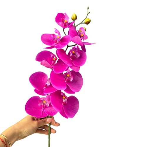 GALHO DE ORQUIDEA PINK SILICONE TOQUE REAL 90CM