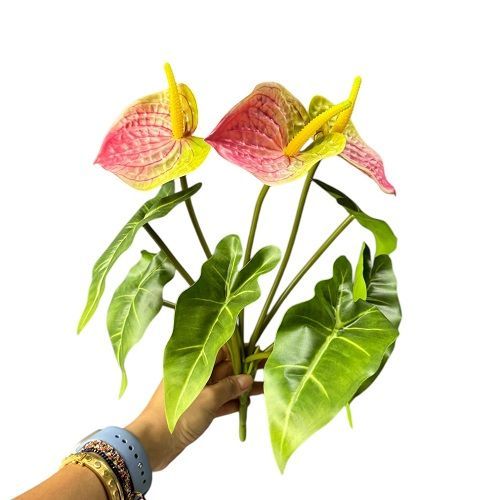 BUQUE DE ANTURIO TOQUE NATURAL 40CM