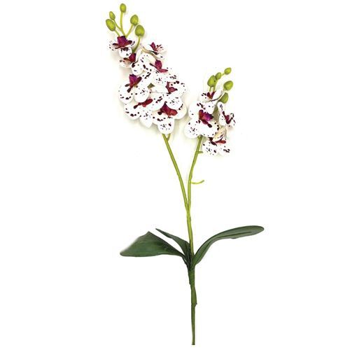 MINI ORQUIDEA COM FOLHA 3D 55CM SORTIDO