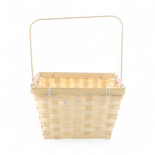 CESTA QUAD TRAMA C/ ALCA PALHA 27CM