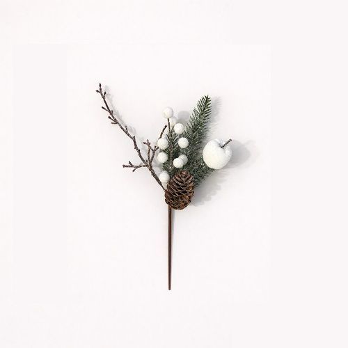 PICK PINHEIRO BRANCO COM PINHA 30CM