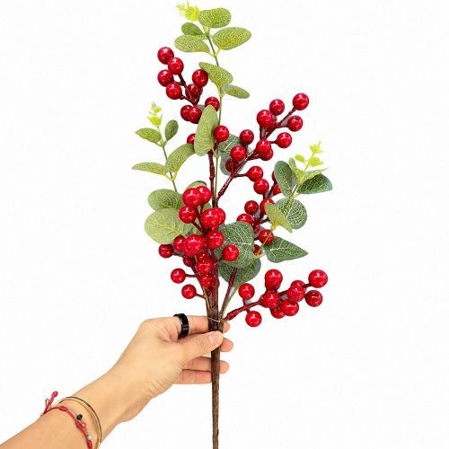 HASTE DE BERRY COM EUCALIPTO 67CM